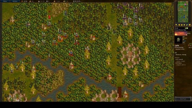 Battle For Wesnoth: Heir To The Throne Part 1 - The Elves Besieged смотреть онлайн