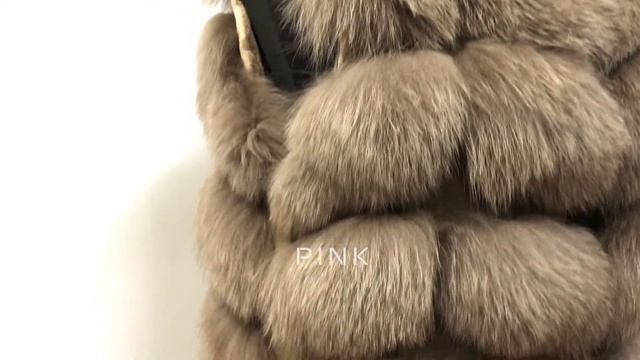 Жилетка из песца 90 см, цвет Темный капучино смотреть онлайн