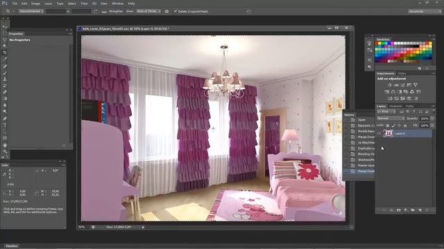 Как сделать постобработку рендера интерьера за пять минут в Photoshop смотреть онлайн