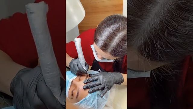 Работа ученицы, татуаж бровей. Студия "Делай Брови" Стерлитамак смотреть онлайн