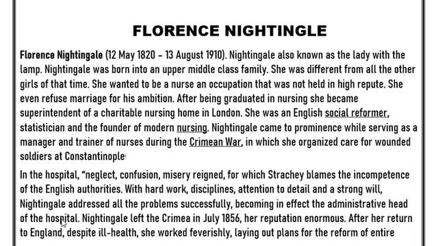 Character sketch of Florence Nightingale by Latton Strachey смотреть онлайн