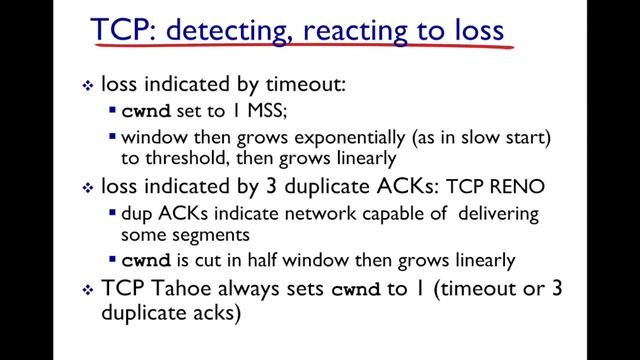 TCP Congestion Control смотреть онлайн