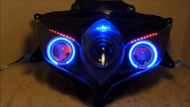 #4 2008-2010 Suzuki GSXR 600 750 HID Projector headlights by BKMOTO.COM смотреть онлайн