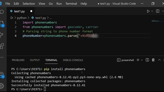 Python Project | Track Phone Number Operator name and Country name Using Python смотреть онлайн