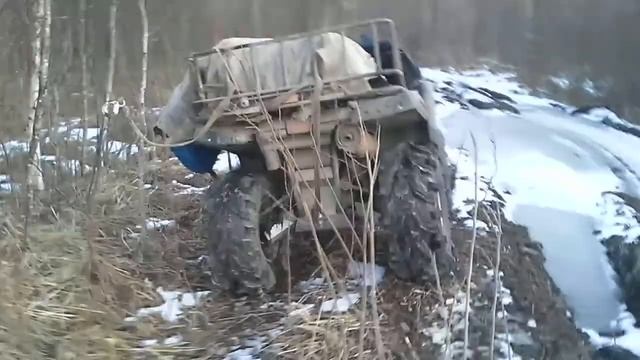 Макарьевские болота Показалась оставленная Yamaha 660 Grizzly смотреть онлайн