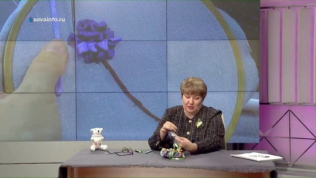 Вышиваем лентами чабрец, он же тимьян смотреть онлайн