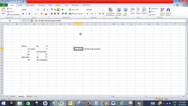 Count cells containing numbers or not in Excel смотреть онлайн