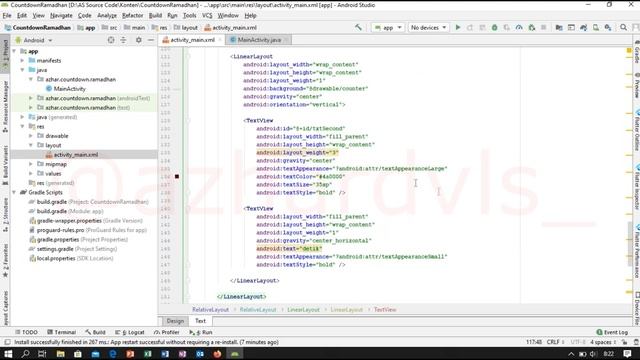Tutorial Membuat Aplikasi Countdown Bulan Ramadhan dengan Android Studio смотреть онлайн