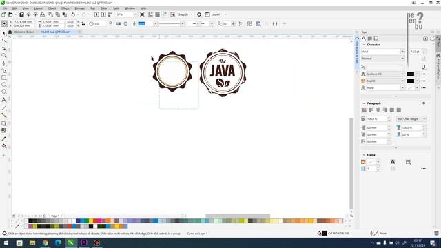 Logo Tasarım Çalışması - Örnek (By Coffee) - Corel Draw Dersleri смотреть онлайн