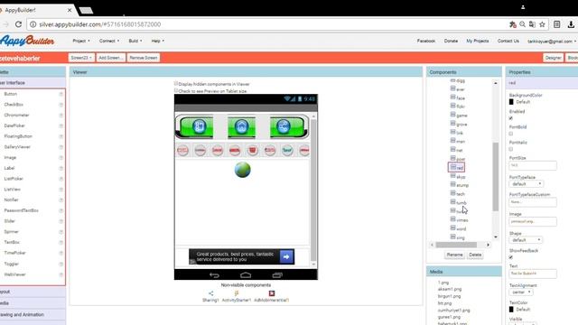 App Invertor-Appy Builder How To Make Admob And Web Link
