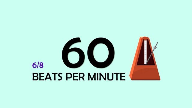 60 BPM 6/8 Metronome смотреть онлайн