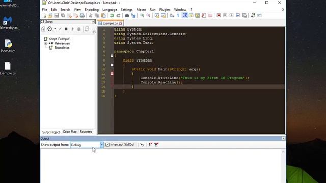 How To Run or Execute a C# Script in Notepad++ смотреть онлайн