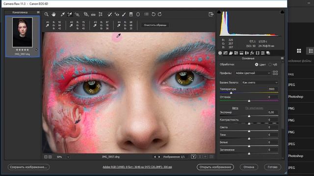 Знакомьтесь – Camera Raw. Главные кнопки. Инструменты сверху. Часть 2 смотреть онлайн