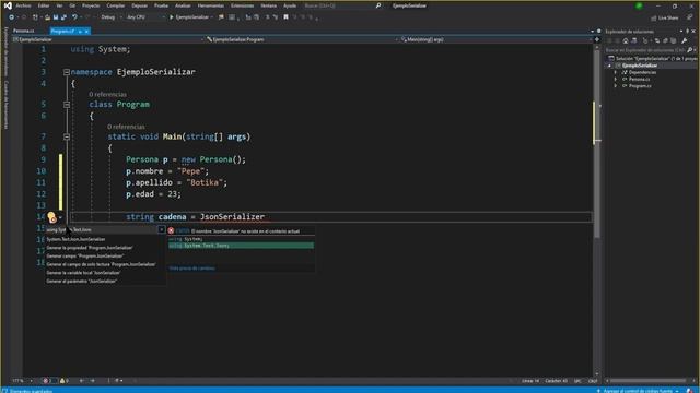 Serialización y deserialización en .NET смотреть онлайн