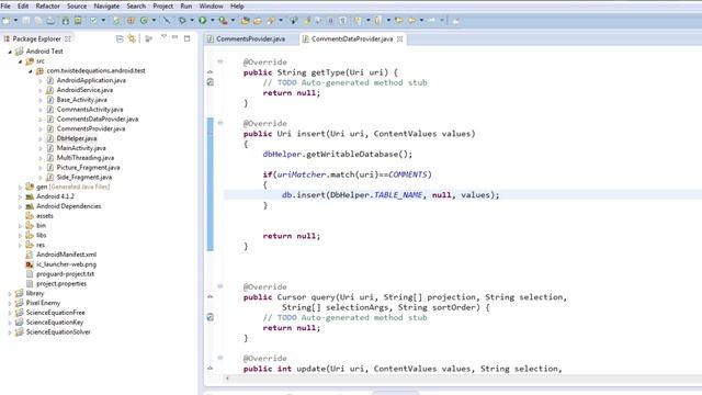 Android 4.0 Tutorials - 23. Content Providers Part 2: The Insert Method смотреть онлайн