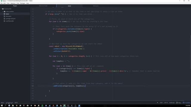 (OUTDATED) Discord Economy Bot Tutorial 2.0 - Buying Items Command [3] смотреть онлайн