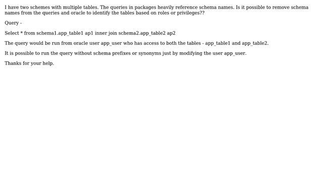 Databases: Access tables from multiple schemas смотреть онлайн