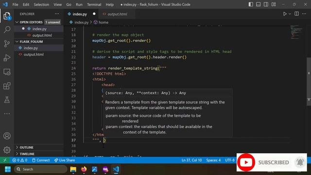 Render folium maps in python flask server смотреть онлайн
