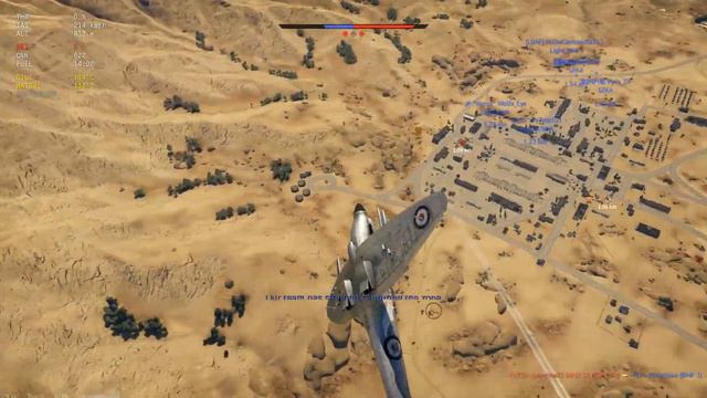 War Thunder Spitfire mk.24 pounding =) смотреть онлайн