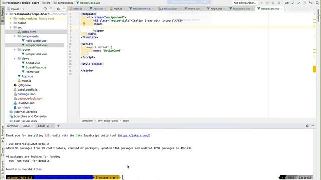 Building An App From Scratch: Building Restaurant Recipe Board Using Vue.js Part-2 смотреть онлайн