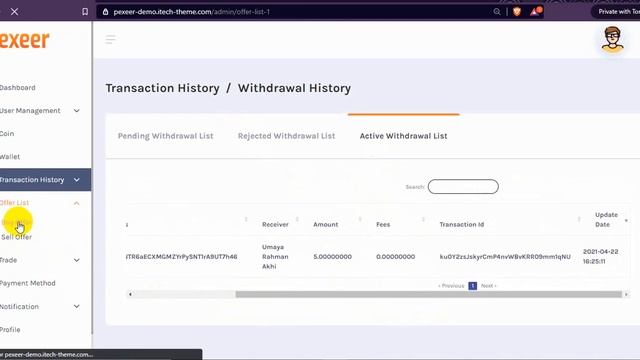 Pexeer Admin panel demo(p2p exchange platform) смотреть онлайн