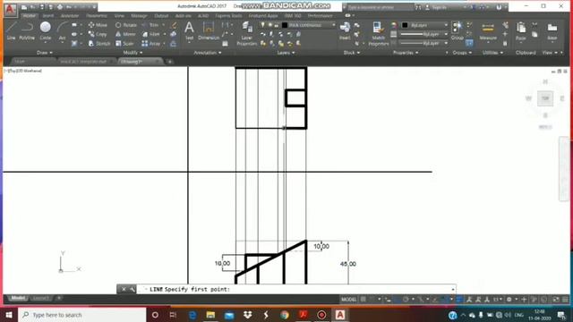 Orthographic Projection of given 3D figure- 3rd Angle Projection смотреть онлайн