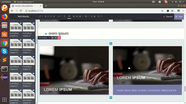 Hover effect Snippets Odoo, Hover Effect Blocks Odoo смотреть онлайн