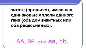 Основные понятия генетики