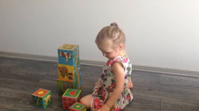 Djeco Stacking Blocks UNBOXING смотреть онлайн