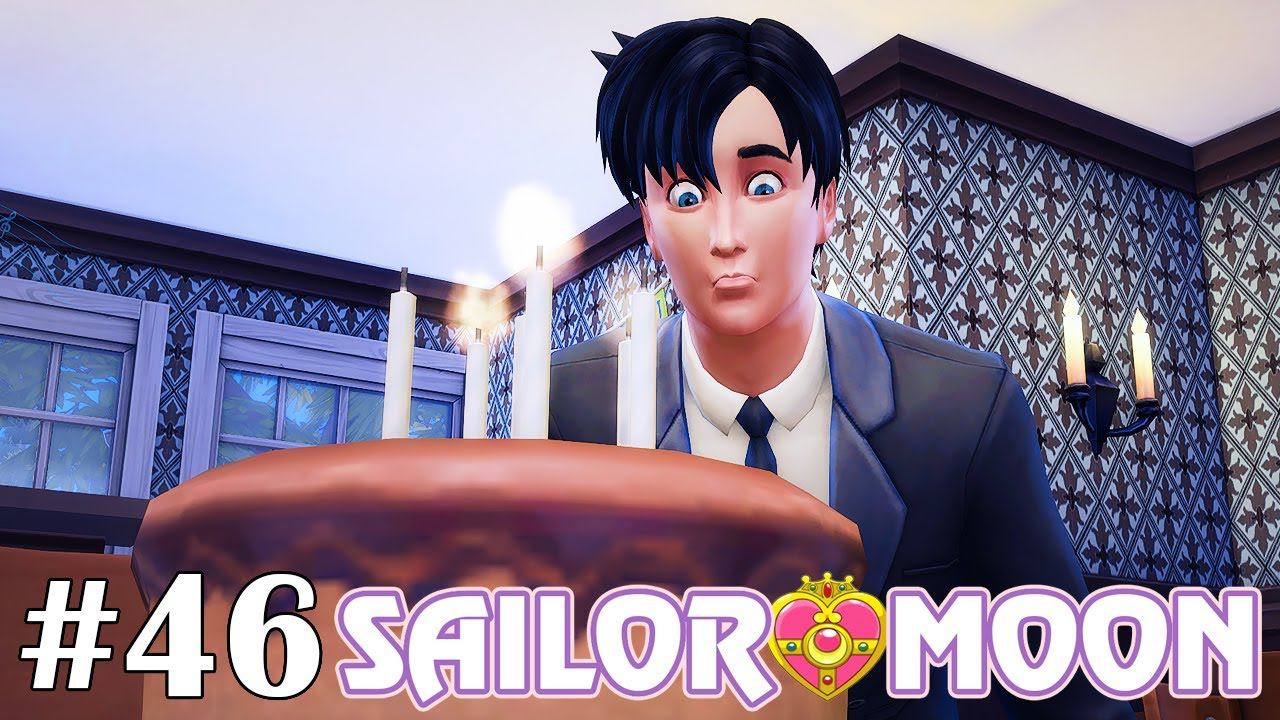 День рождения Мамору - The Sims 4 - Sailor Moon #46 смотреть онлайн