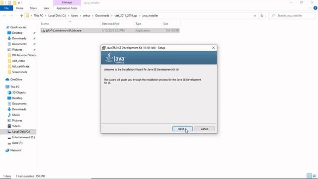 Java installation in Windows смотреть онлайн