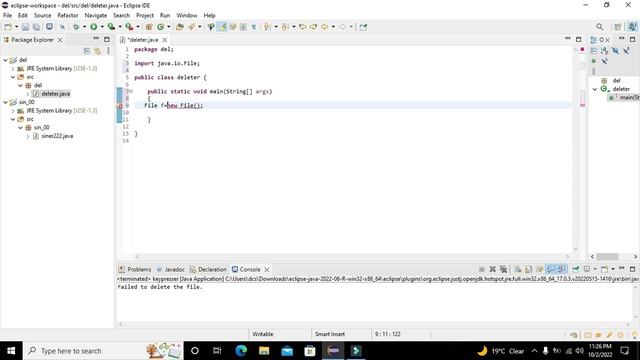 how to delete a file with java programming language in eclipse | delete any file with java program смотреть онлайн
