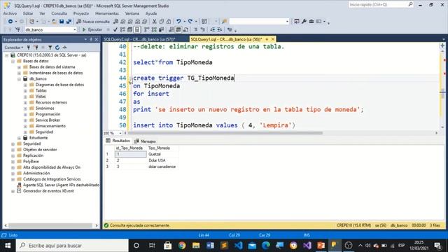 SQL Server- Vistas, Trigger(DDL,DML), Secuencia y Función смотреть онлайн