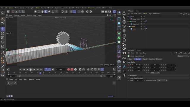 Делаем зацикленную анимацию в Cinema 4D. Arnold render в Cinema 4D смотреть онлайн