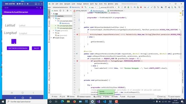 Usar la ubicacion del Gps y Obtener Coordenadas en Android Studio смотреть онлайн