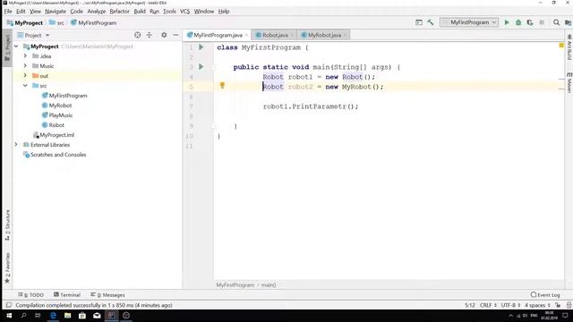 Java - урок 8.7 (Перегрузка конструктора и this) смотреть онлайн