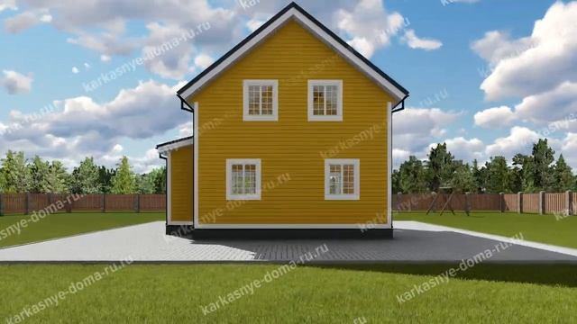Каркасный дом 8,5x8 смотреть онлайн
