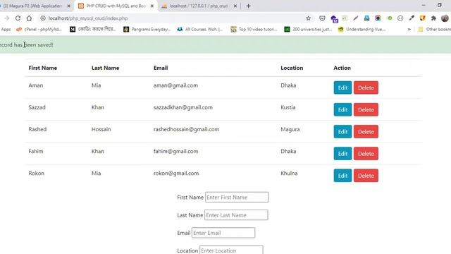 PHP CRUD with MySQL and Bootstrap 4 || Web Application Development || Batch 2 || Part 2 смотреть онлайн