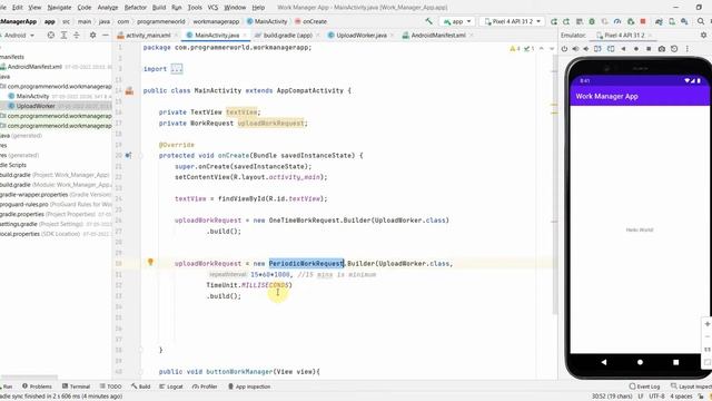 How to implement WorkManager to run background process (isWifiEnabled) in your Android App? смотреть онлайн