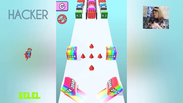 DISCOVERED SECRET LEVEL! ? NOOB vs PRO vs HACKER in Jelly Run 2048 смотреть онлайн