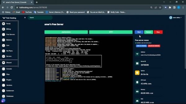 Free Minecraft Server Hosting (Not 24/7) || No Lag || TickHost