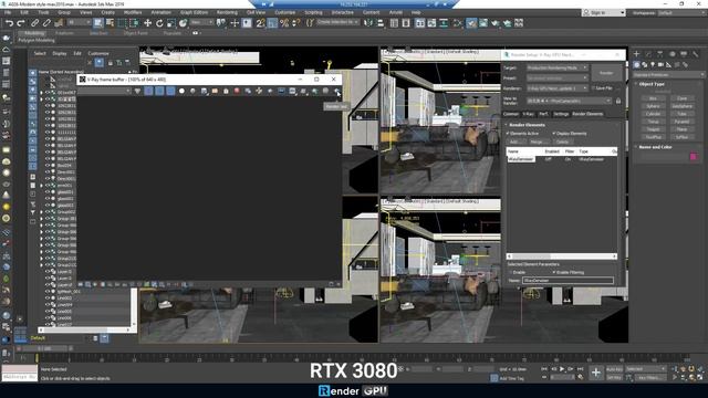 Powerful Render Farm for V-Ray & 3ds Max | Test 3dsmax 2019 with GPU servers (RTX 2080Ti/3080/3090) смотреть онлайн