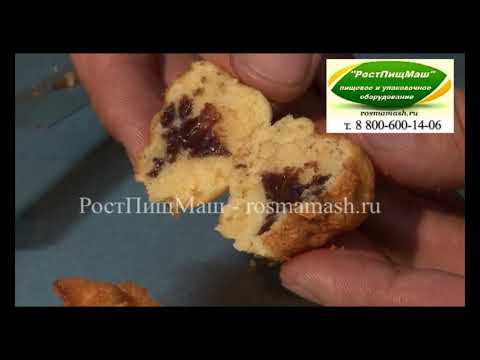 Линия выпечки кексов с начинкой на АЛПК-2 от РостПищМаш смотреть онлайн