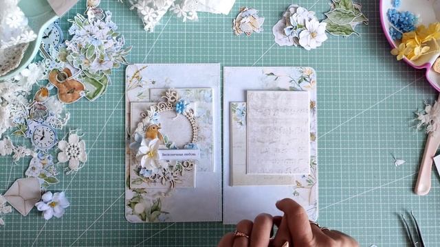 Проект "Весенний альбом". Декор 1 разворота смотреть онлайн