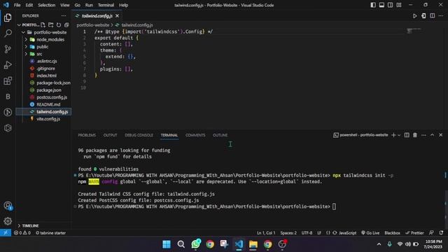 Setup React, TailwindCss with Vite 2023 | Project Setup смотреть онлайн