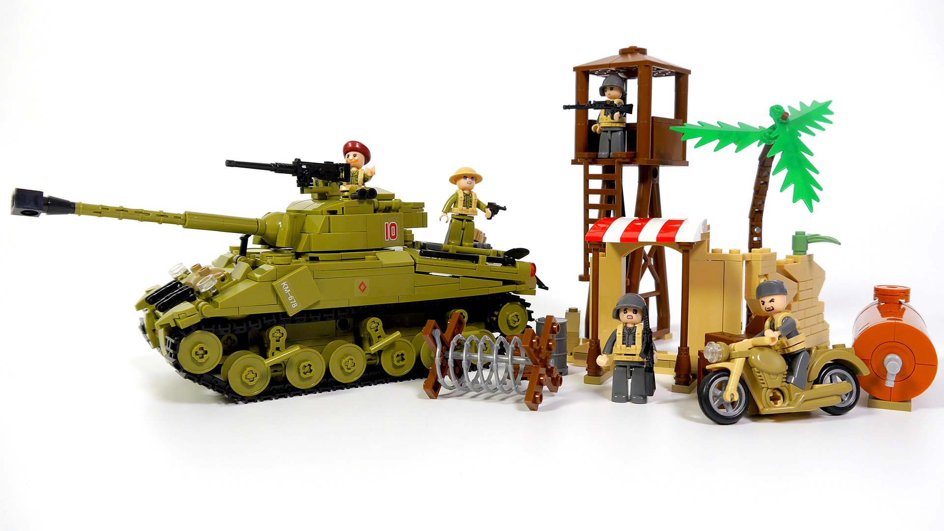 Собираем Лего танк Шерман - Sluban M38-B0713 Tank M4 Sherman смотреть онлайн