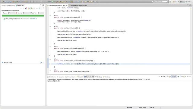 Screencast #5: Java 8 summary statistics made easy смотреть онлайн