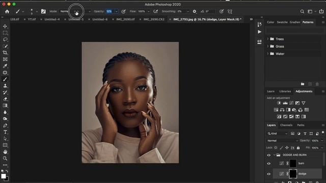 How To Dodge and Burn In Less Than 10 Minutes | Photoshop Tutorial смотреть онлайн