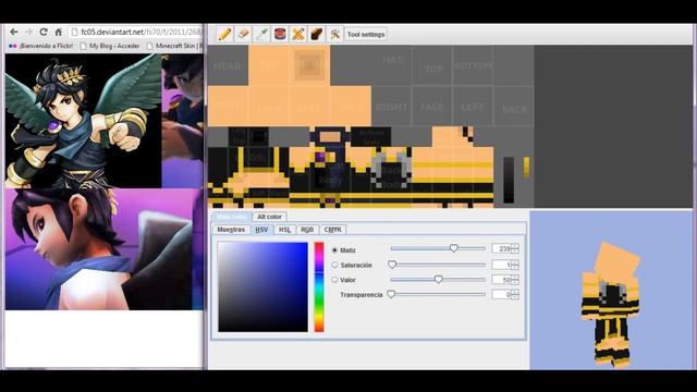 Minecraft Skin: Kid icarus: Upraising: Dark Pit смотреть онлайн