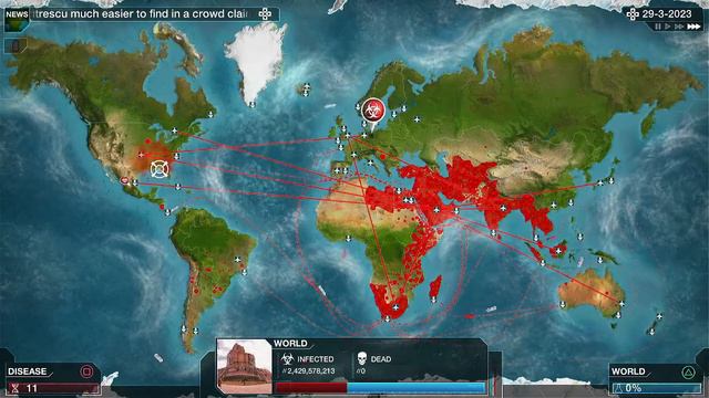 Plague Inc. Evolved (PS4) Official Scenarios. Volcanic Ash Brutal (Walkthrough) смотреть онлайн